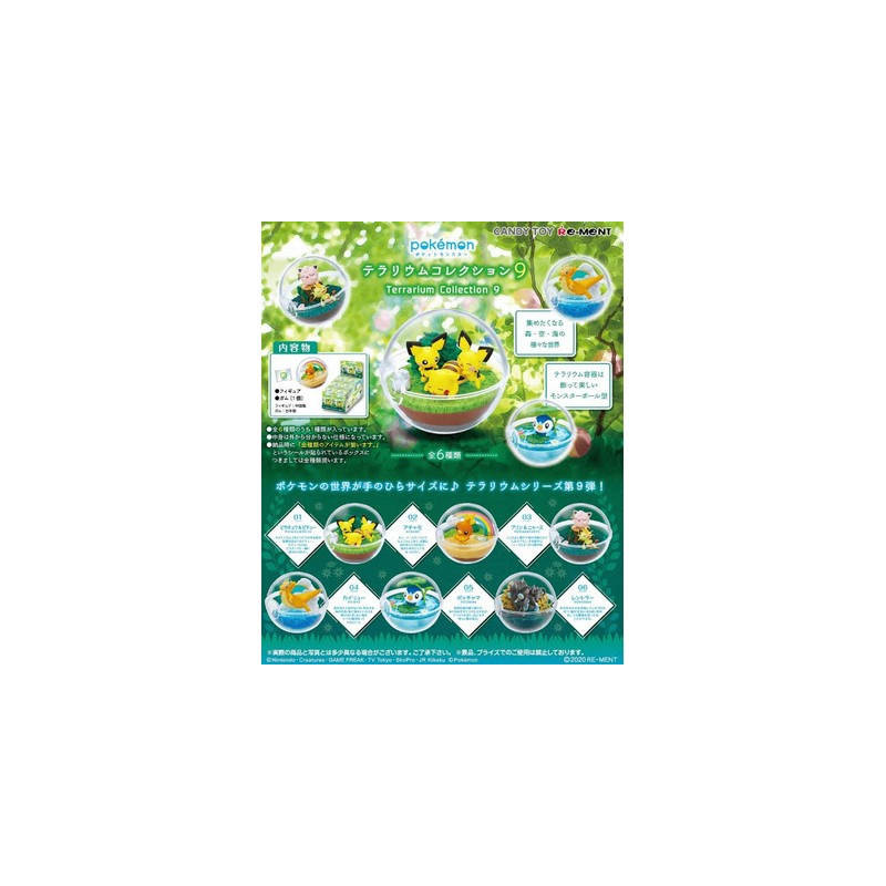 Pack 6 Pokemon Pokeball Terrarium Vol 9